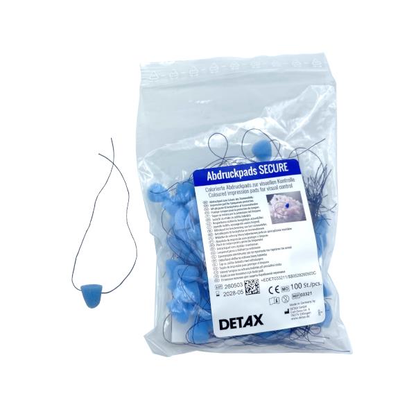 Impression pads BLUE (100pcs) DETAX