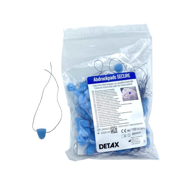 Impression pads BLUE (conical, standard)