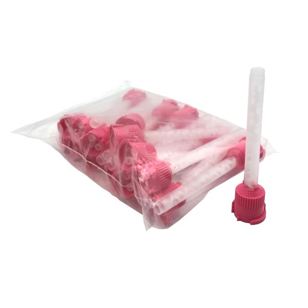 Mixing Canules for Detax impression material (25 pieces, pink)