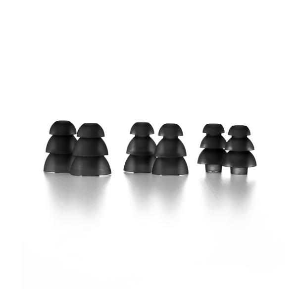 Triple flange eartips